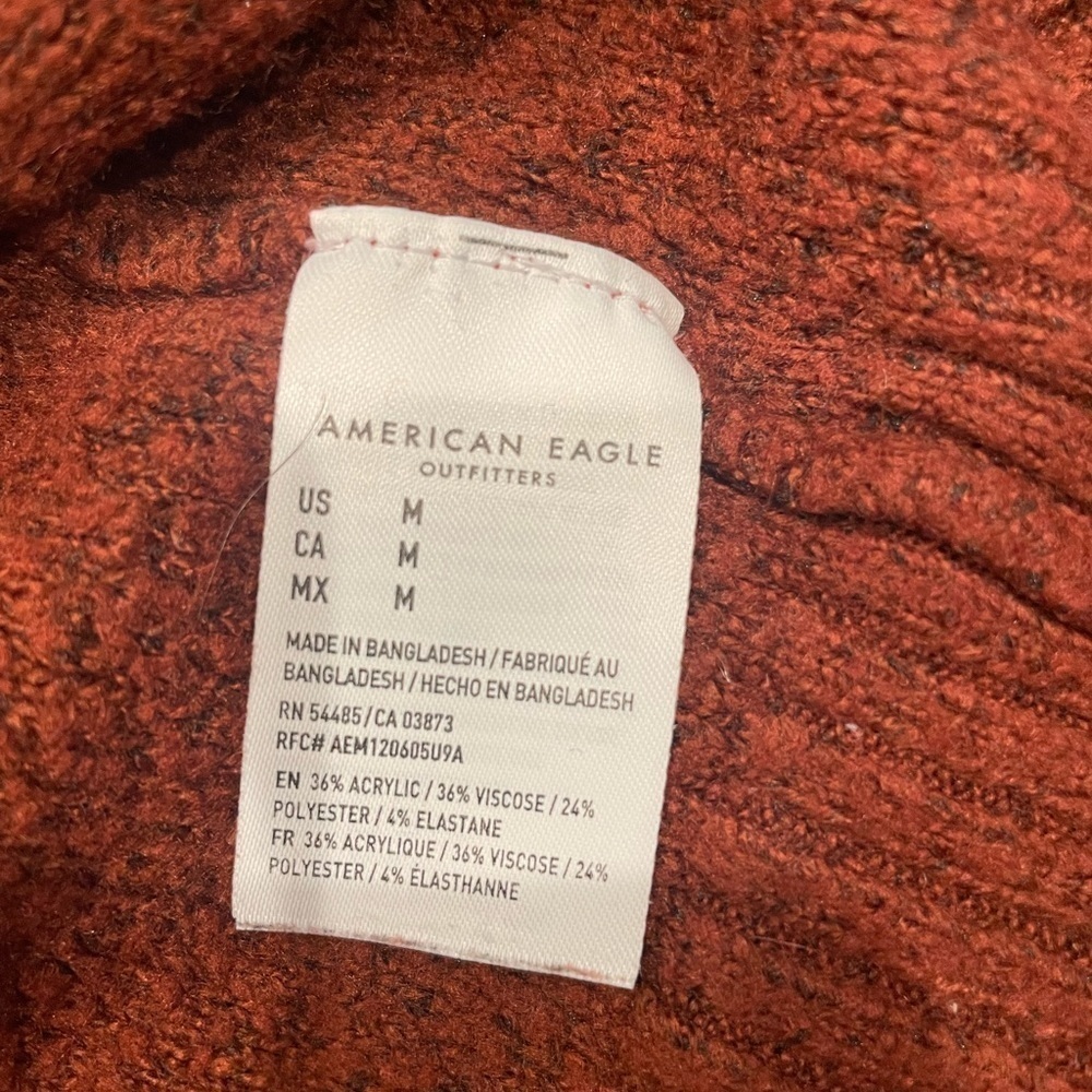 American Eagle Popcorn Sweater with Lace Front - Picture 4 of 4